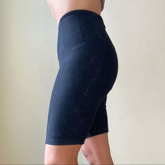 Zella Pants - Zella snow wash black high waist rib bike shorts